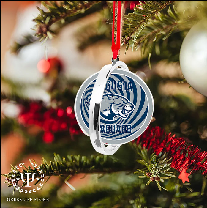 Augusta University Christmas Reversible Flat Round Ornament