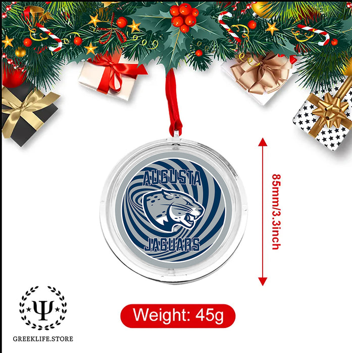 Augusta University Christmas Reversible Flat Round Ornament