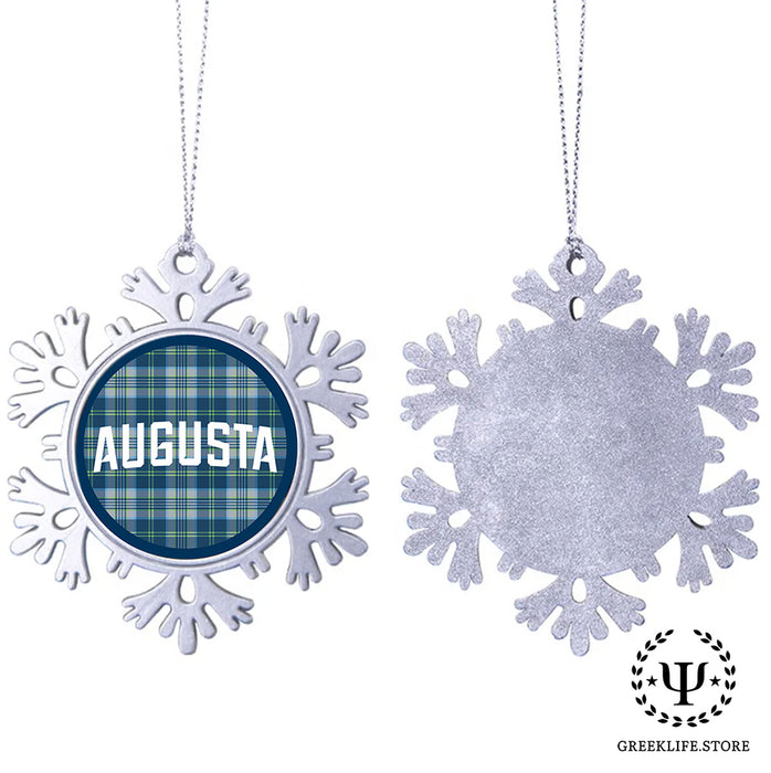 Augusta University Christmas Ornament - Snowflake Metal