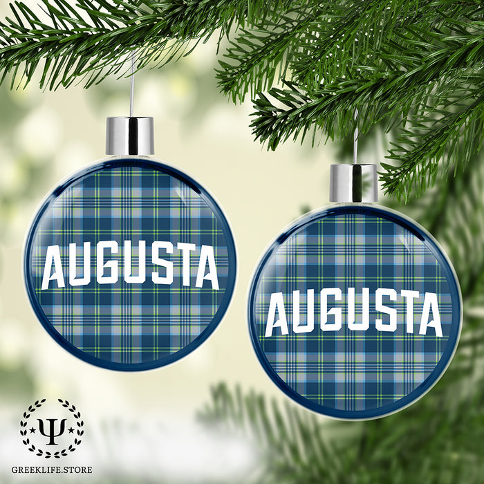 Augusta University Christmas Ornament Flat Round