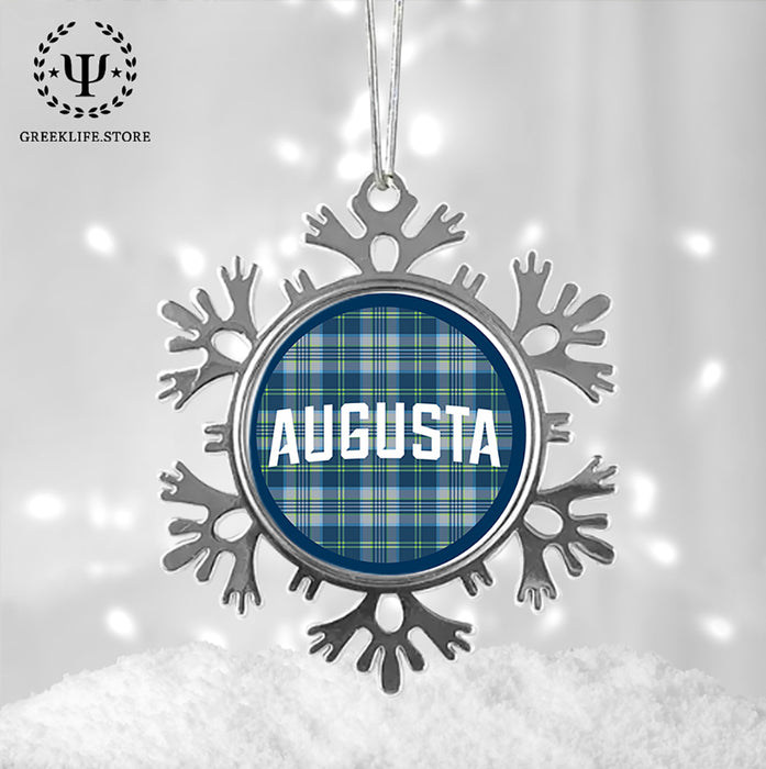 Augusta University Christmas Ornament - Snowflake Metal