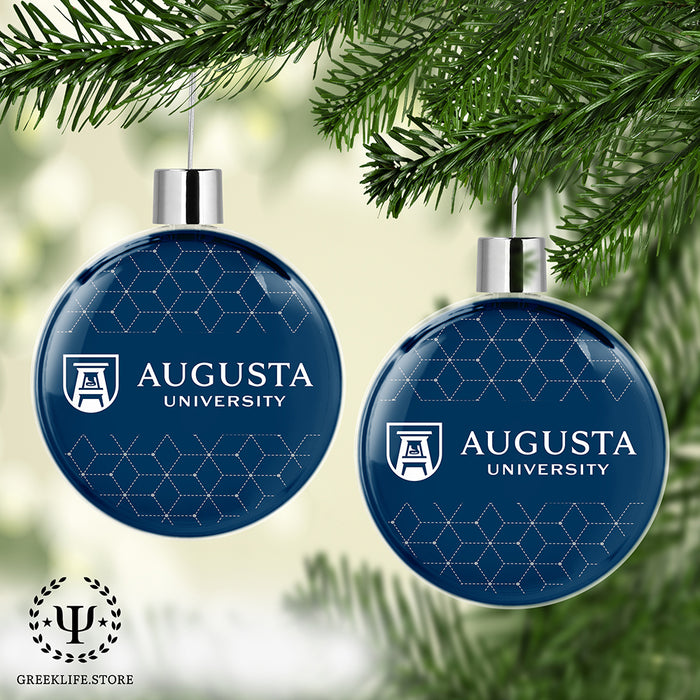 Augusta University Christmas Ornament Flat Round