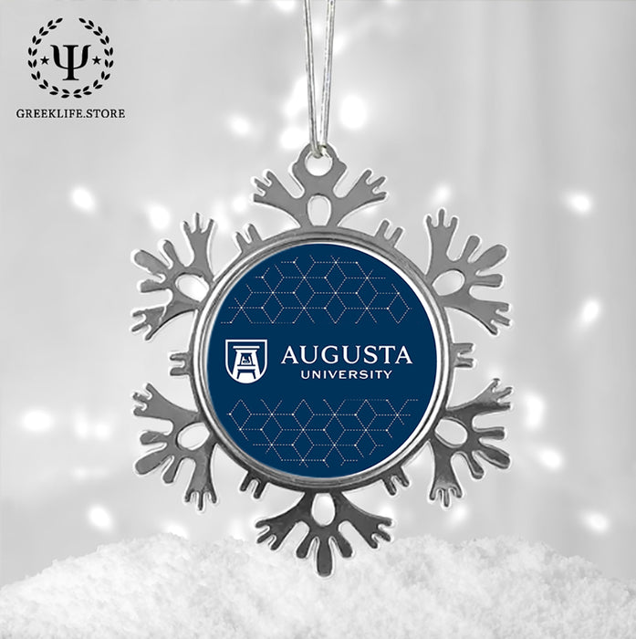 Augusta University Christmas Ornament - Snowflake Metal