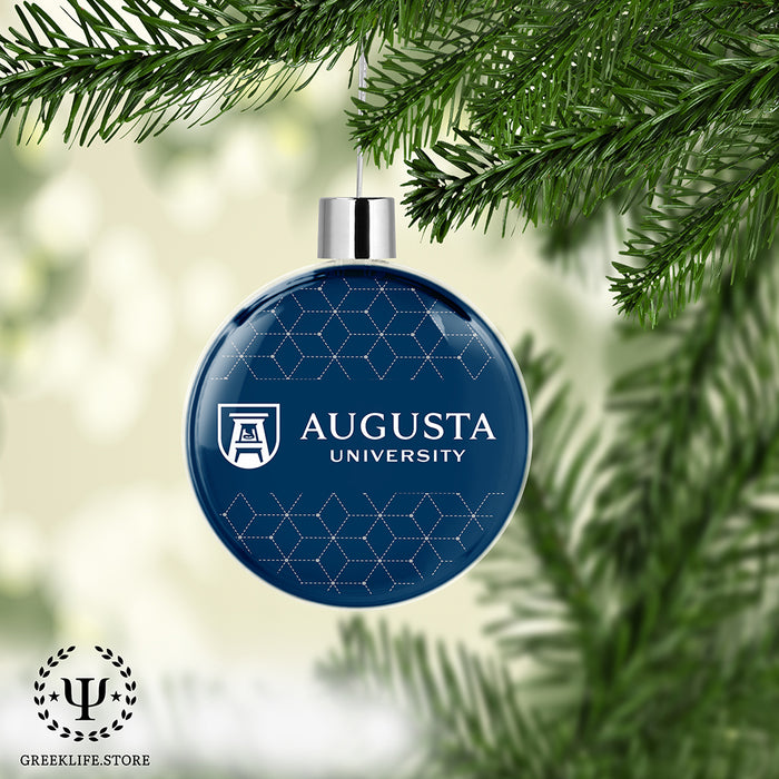 Augusta University Christmas Ornament Flat Round