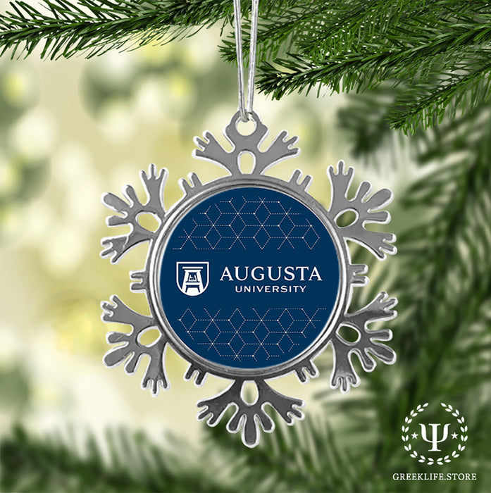 Augusta University Christmas Ornament - Snowflake Metal