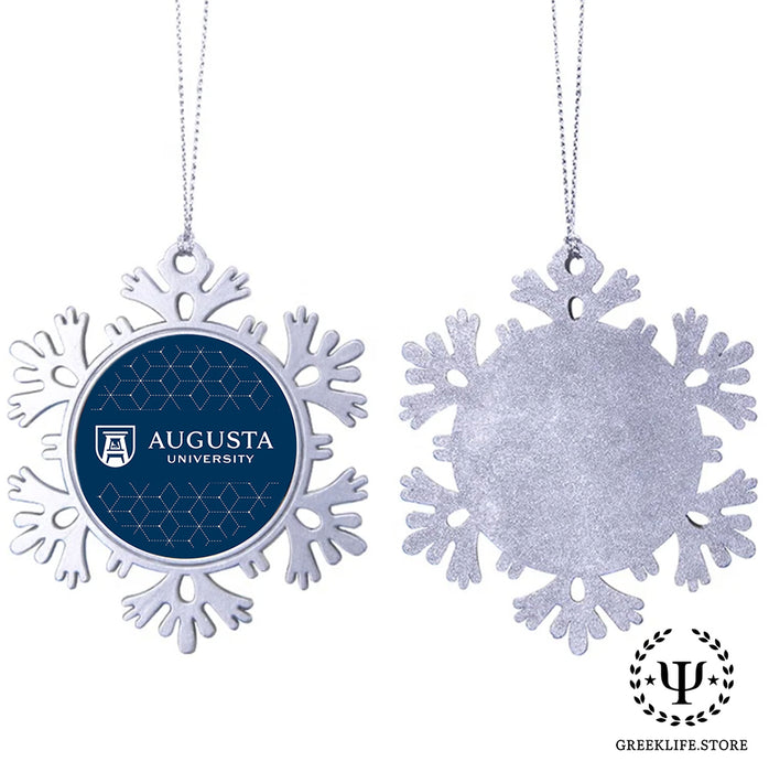 Augusta University Christmas Ornament - Snowflake Metal