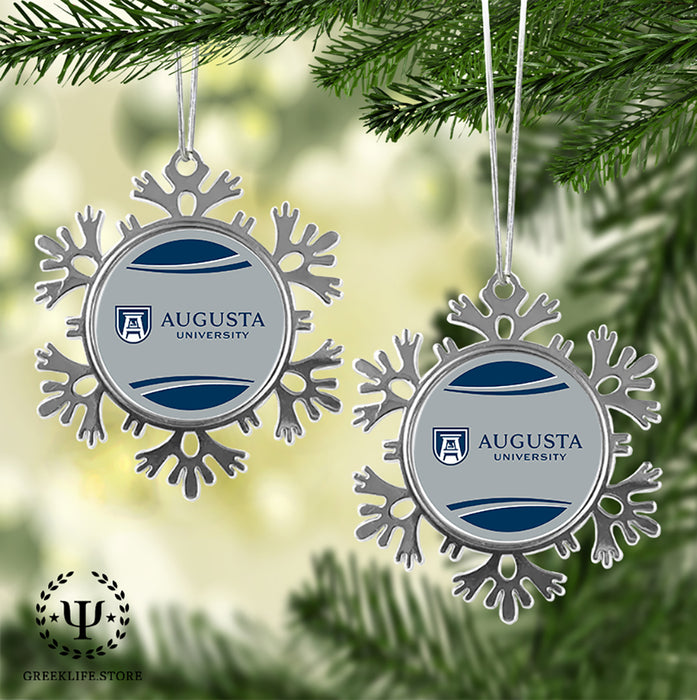Augusta University Christmas Ornament - Snowflake Metal