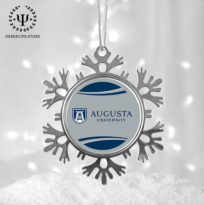 Augusta University Christmas Ornament - Snowflake Metal