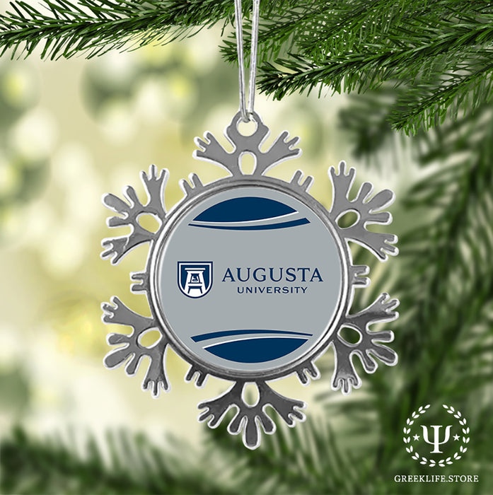 Augusta University Christmas Ornament - Snowflake Metal