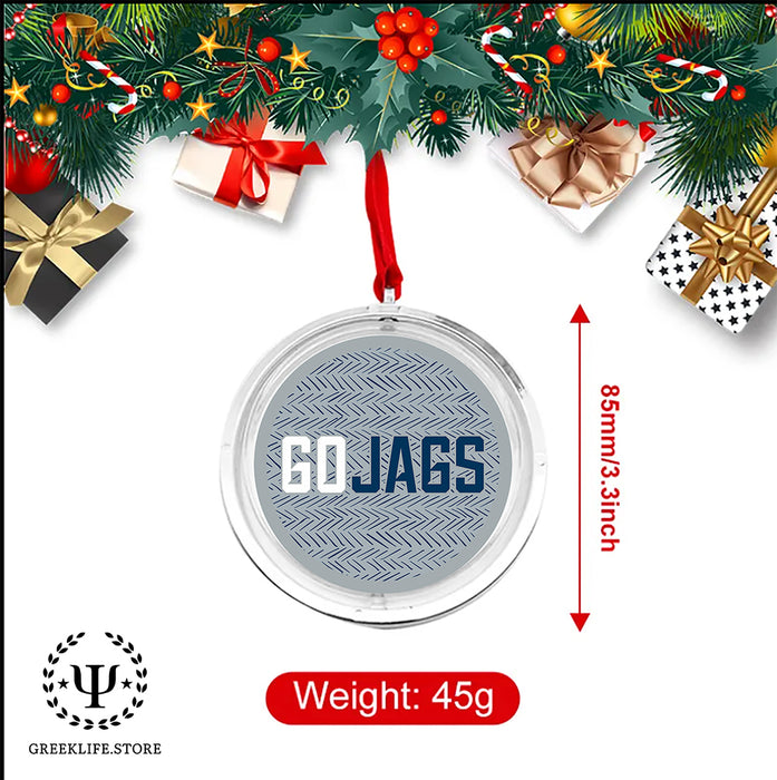 Augusta University Christmas Reversible Flat Round Ornament