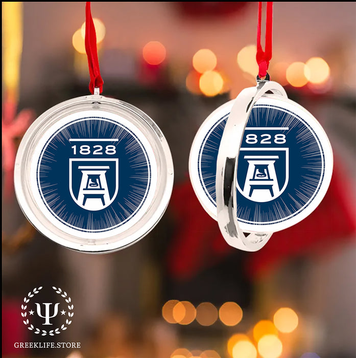 Augusta University Christmas Reversible Flat Round Ornament
