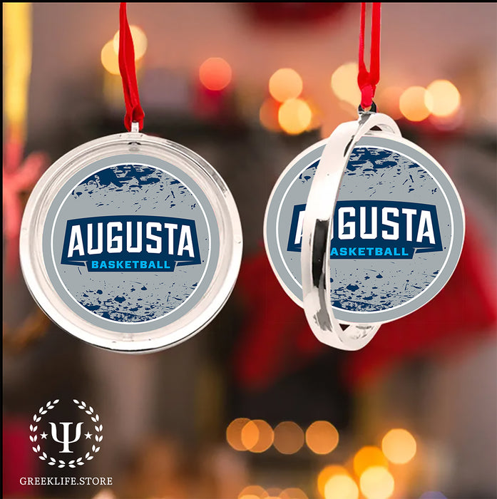 Augusta University Christmas Reversible Flat Round Ornament