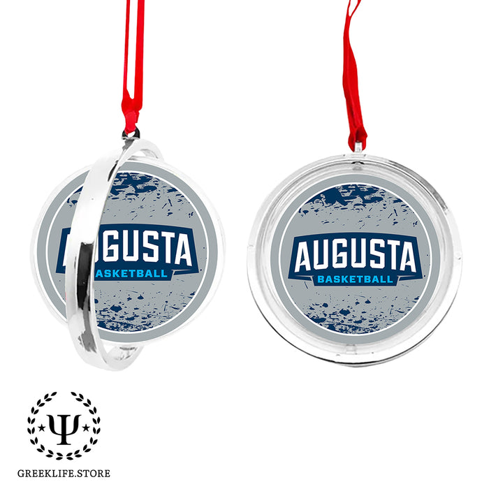 Augusta University Christmas Reversible Flat Round Ornament