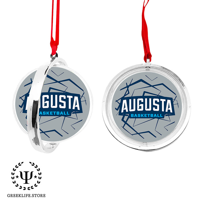 Augusta University Christmas Reversible Flat Round Ornament