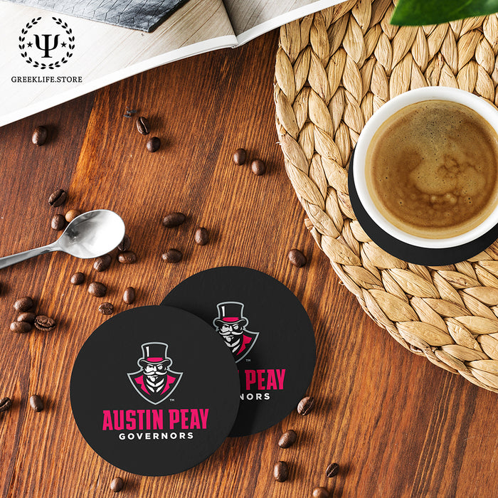 Austin Peay State University Beverage coaster round (Set of 4)