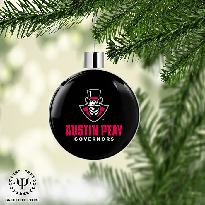 Austin Peay State University Christmas Ornament Flat Round