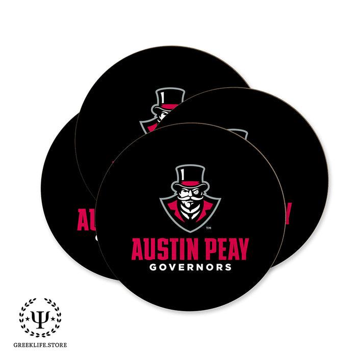 Austin Peay State University Beverage coaster round (Set of 4)