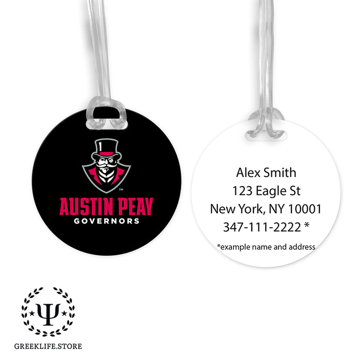 Austin Peay State University Luggage Bag Tag (round)