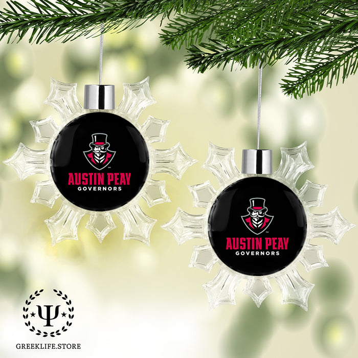 Austin Peay State University Christmas Ornament - Snowflake