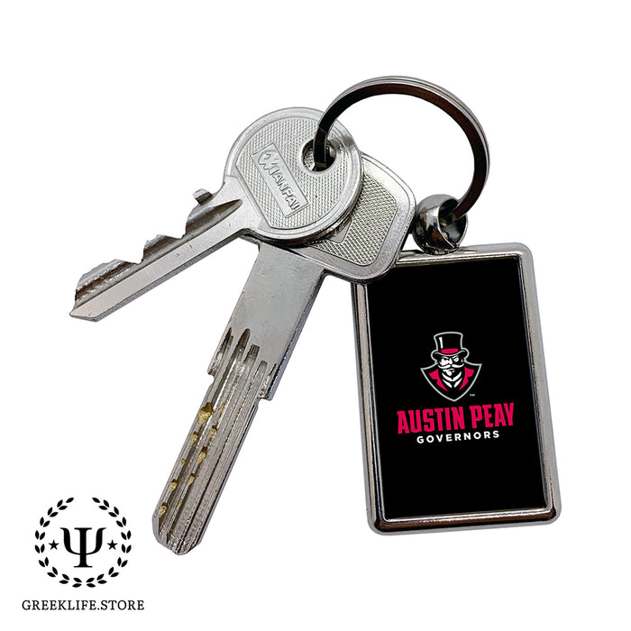 Austin Peay State University Keychain Rectangular