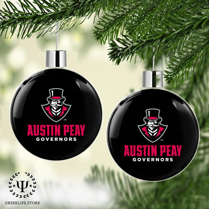 Austin Peay State University Christmas Ornament Flat Round
