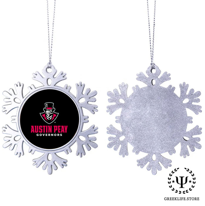 Austin Peay State University Christmas Ornament - Snowflake Metal