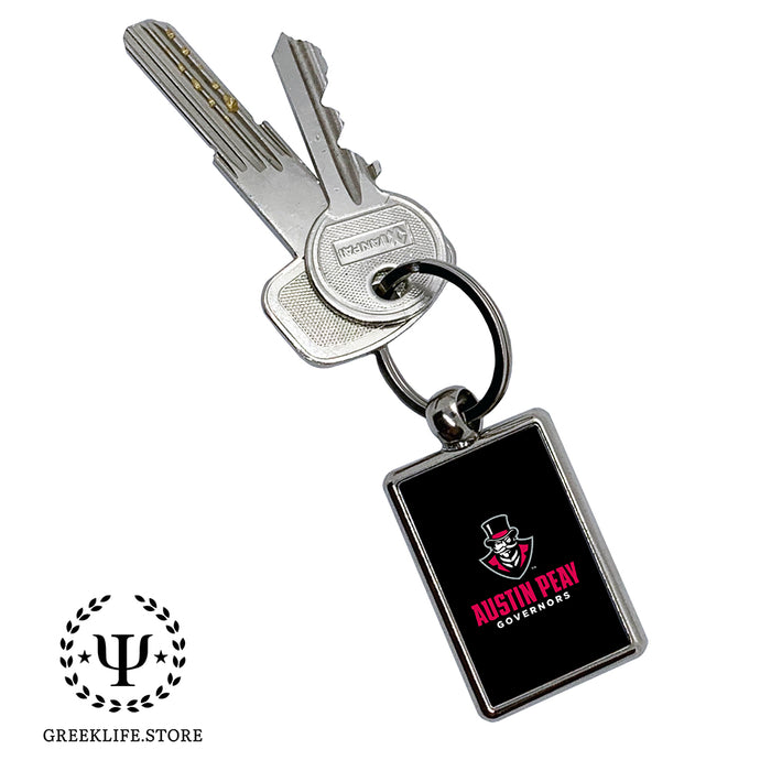 Austin Peay State University Keychain Rectangular
