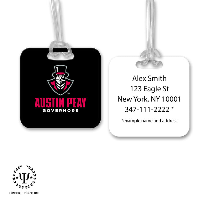 Austin Peay State University Luggage Bag Tag (square)