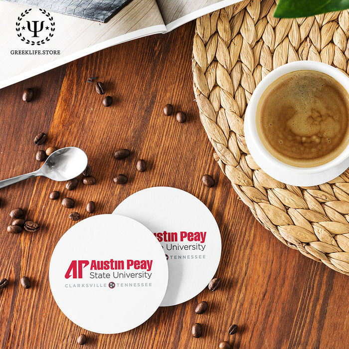 Austin Peay State University Beverage coaster round (Set of 4)