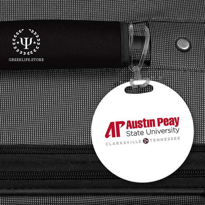Austin Peay State University Luggage Bag Tag (round)