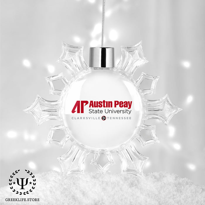 Austin Peay State University Christmas Ornament - Snowflake
