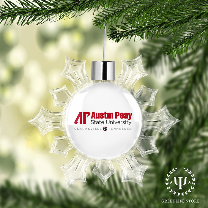Austin Peay State University Christmas Ornament - Snowflake