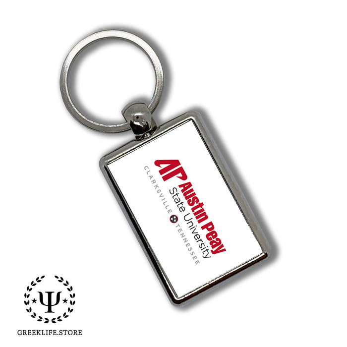 Austin Peay State University Keychain Rectangular