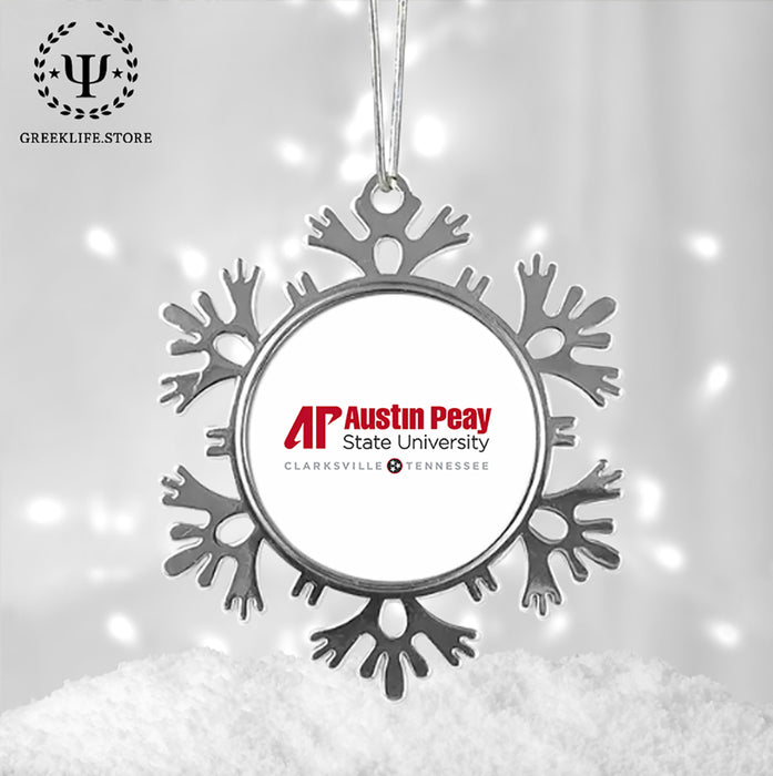 Austin Peay State University Christmas Ornament - Snowflake Metal