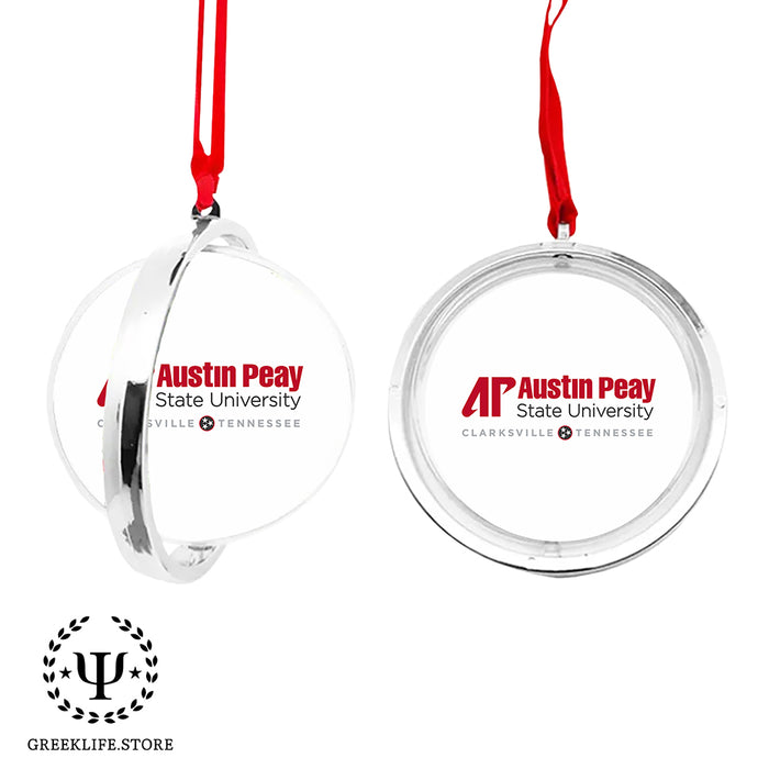 Austin Peay State University Christmas Reversible Flat Round Ornament