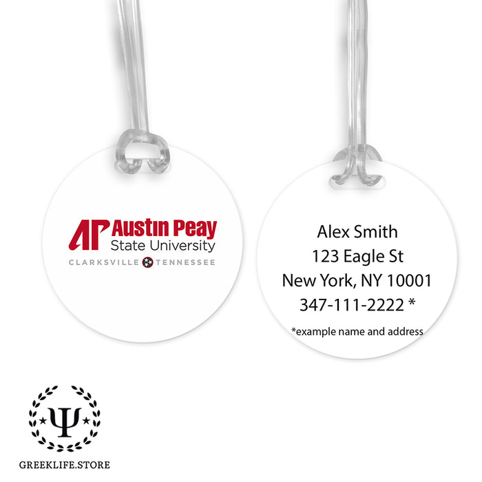 Austin Peay State University Luggage Bag Tag (round)