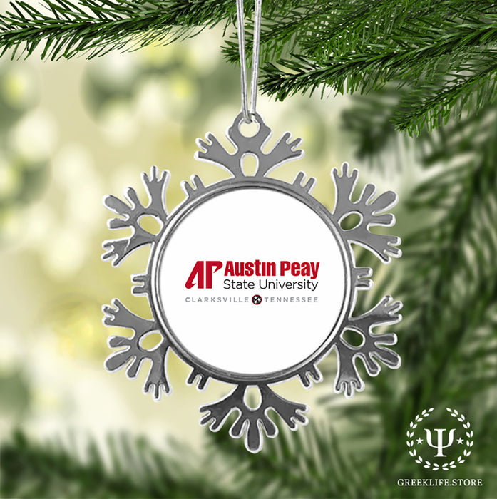 Austin Peay State University Christmas Ornament - Snowflake Metal