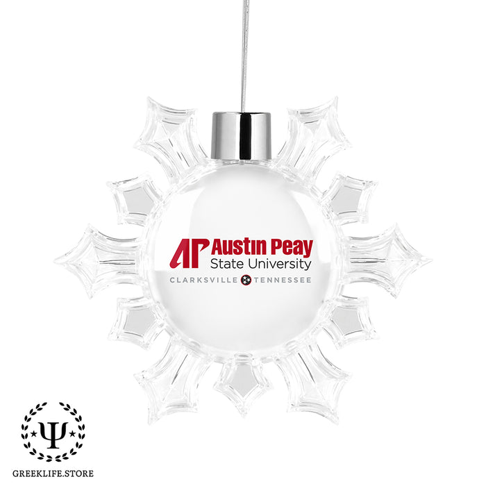 Austin Peay State University Christmas Ornament - Snowflake