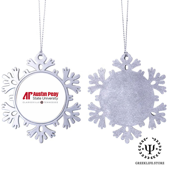 Austin Peay State University Christmas Ornament - Snowflake Metal