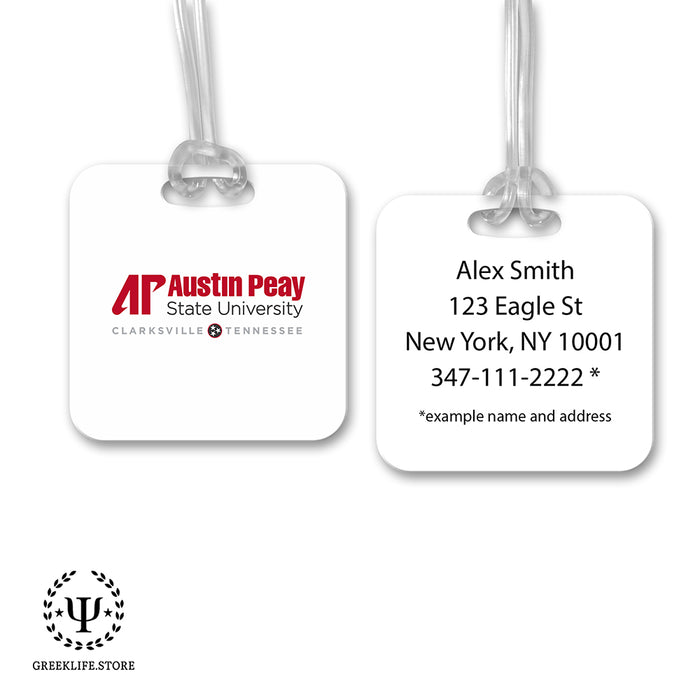 Austin Peay State University Luggage Bag Tag (square)