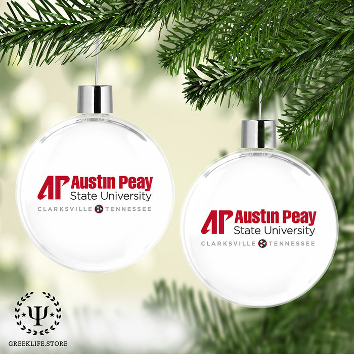 Austin Peay State University Christmas Ornament Flat Round