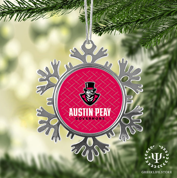 Austin Peay State University Christmas Ornament - Snowflake Metal