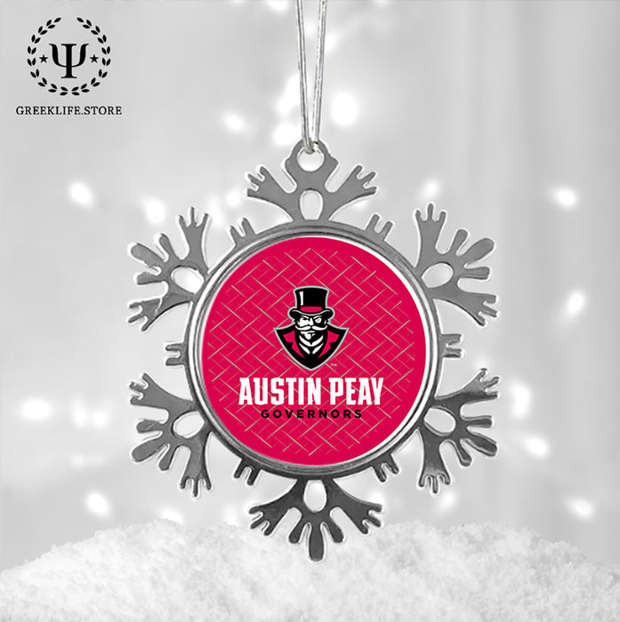Austin Peay State University Christmas Ornament - Snowflake Metal