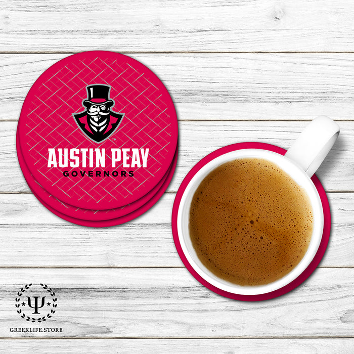 Austin Peay State University Beverage coaster round (Set of 4)