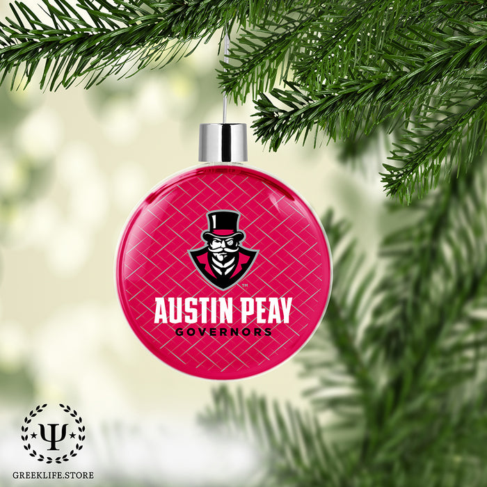 Austin Peay State University Christmas Ornament Flat Round