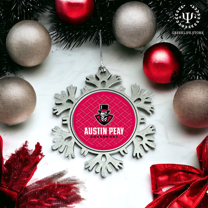 Austin Peay State University Christmas Ornament - Snowflake Metal