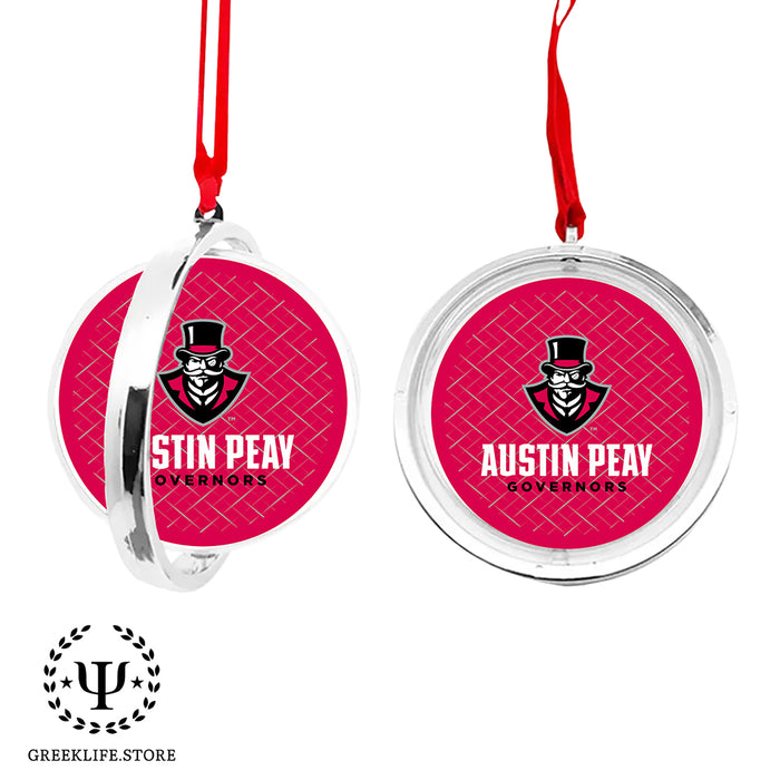 Austin Peay State University Christmas Reversible Flat Round Ornament