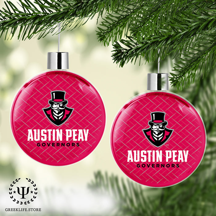 Austin Peay State University Christmas Ornament Flat Round