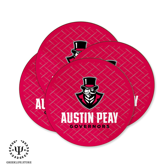 Austin Peay State University Beverage coaster round (Set of 4)