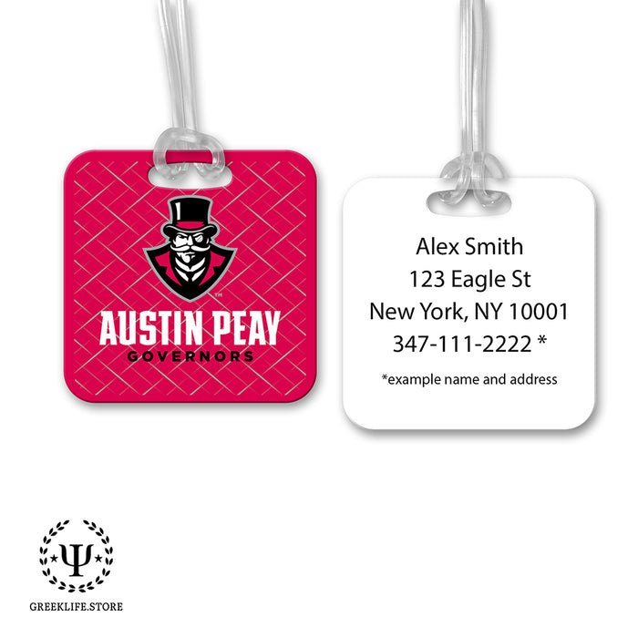 Austin Peay State University Luggage Bag Tag (square)